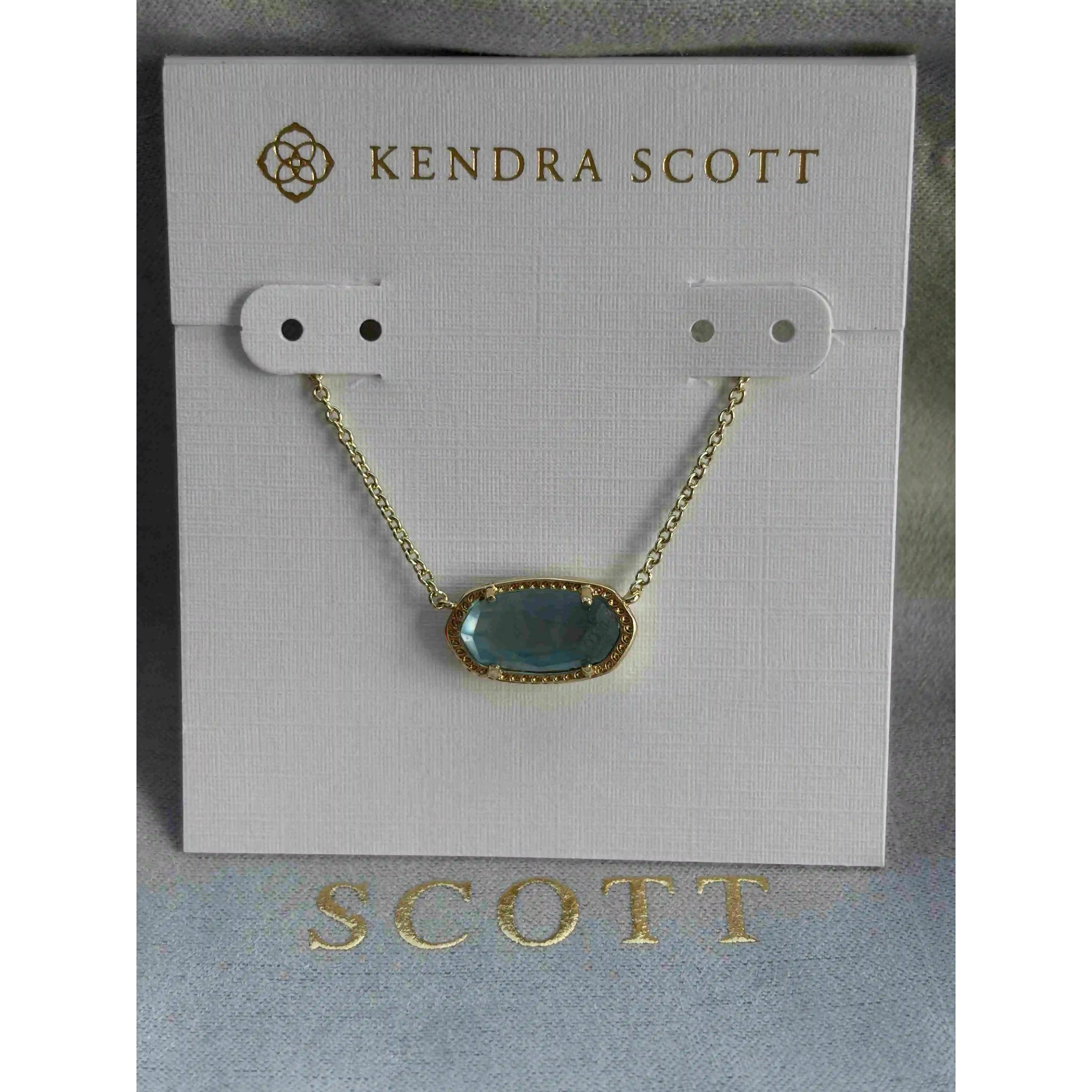 Kendra Scott Light Blue Pendant Necklace